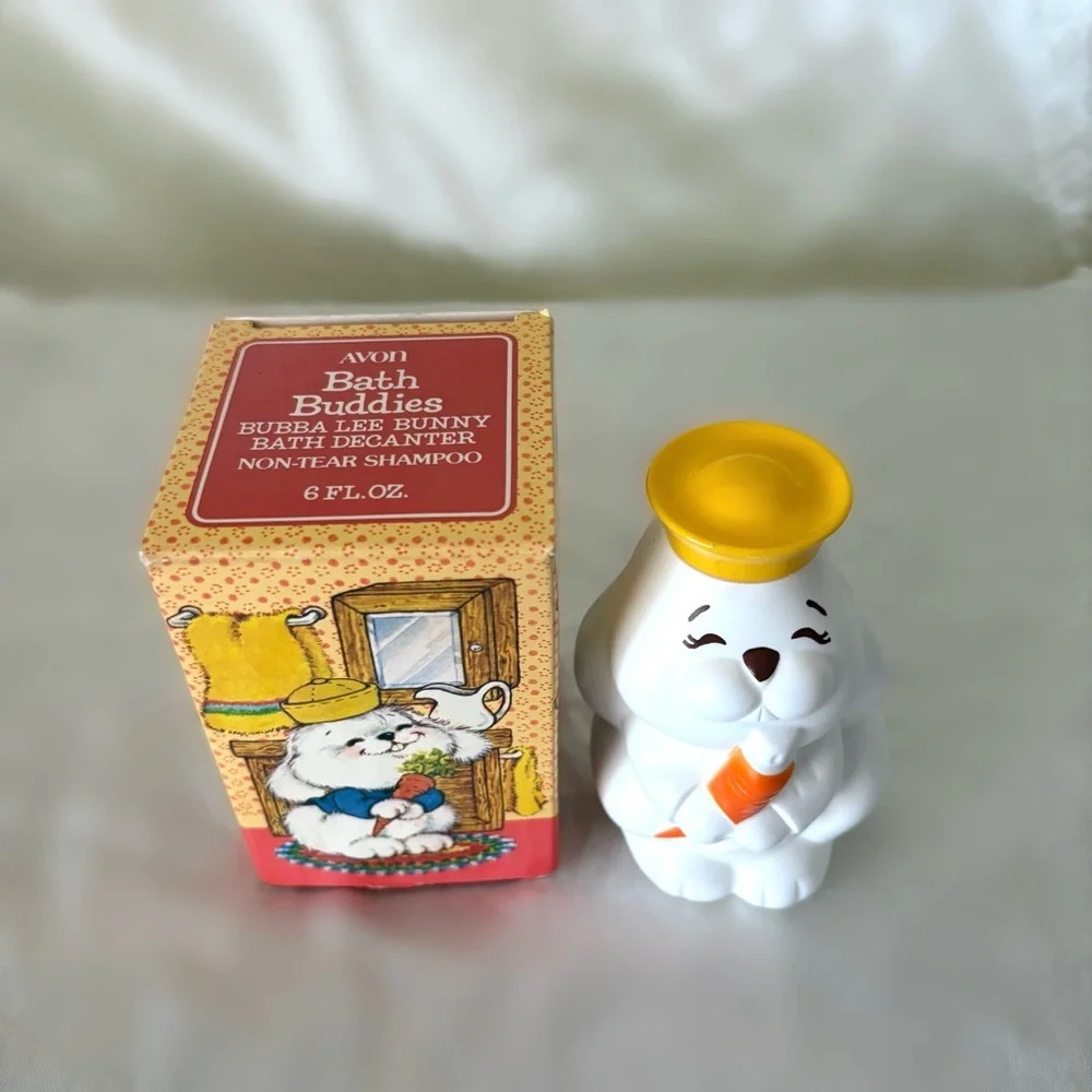 Vintage Avon bubble bath bunny rabbit soap new in box 1982